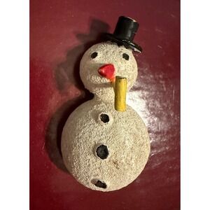 Sandor Snowman w/ Top Hat & Pipe Brooch